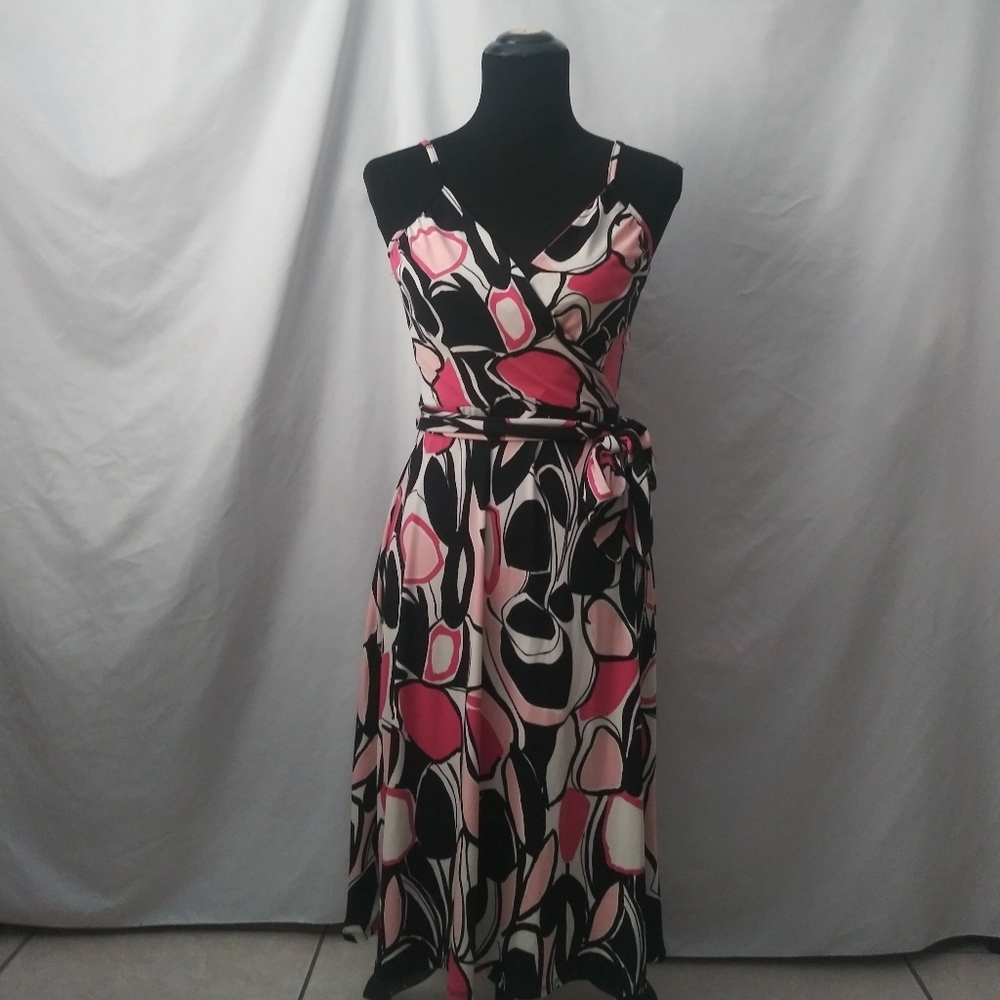 Pink and Black Dress